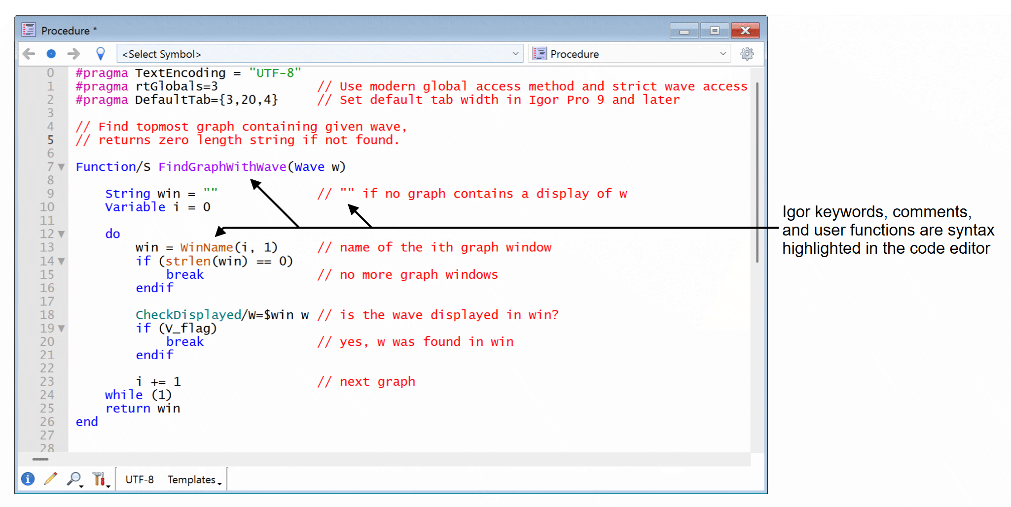 syntax highlighting