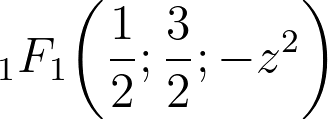 {_1F_1}\!\left(\frac{1}{2}; \frac{3}{2}; -z^2\right)