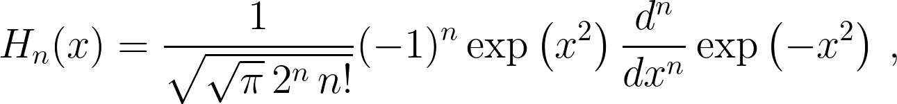 \int_{-\infty}^{\infty} H_n(x) H_m(x) \, dx = \delta_{nm}\,.