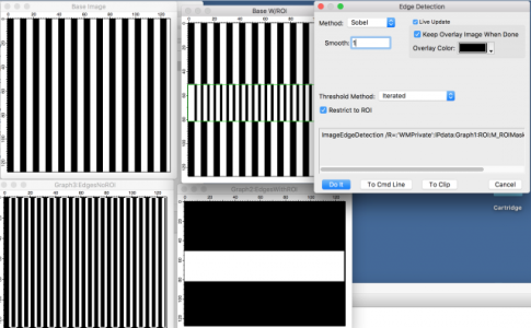 Overview of cases for edge detect.