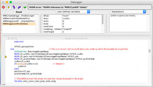 NVAR error screenshot