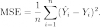Mean squared error