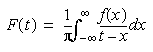 f(t)=1/pi * integral -inf to +inf f(x)/(t-x) dx