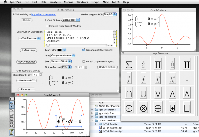 LaTeX Pictures screenshot