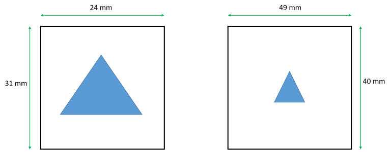 two images with different field of view