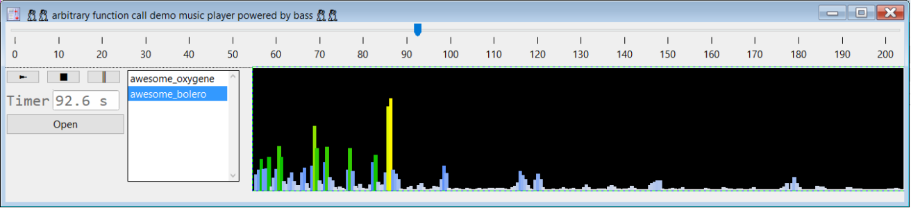 Music Player using CallFunction XOP